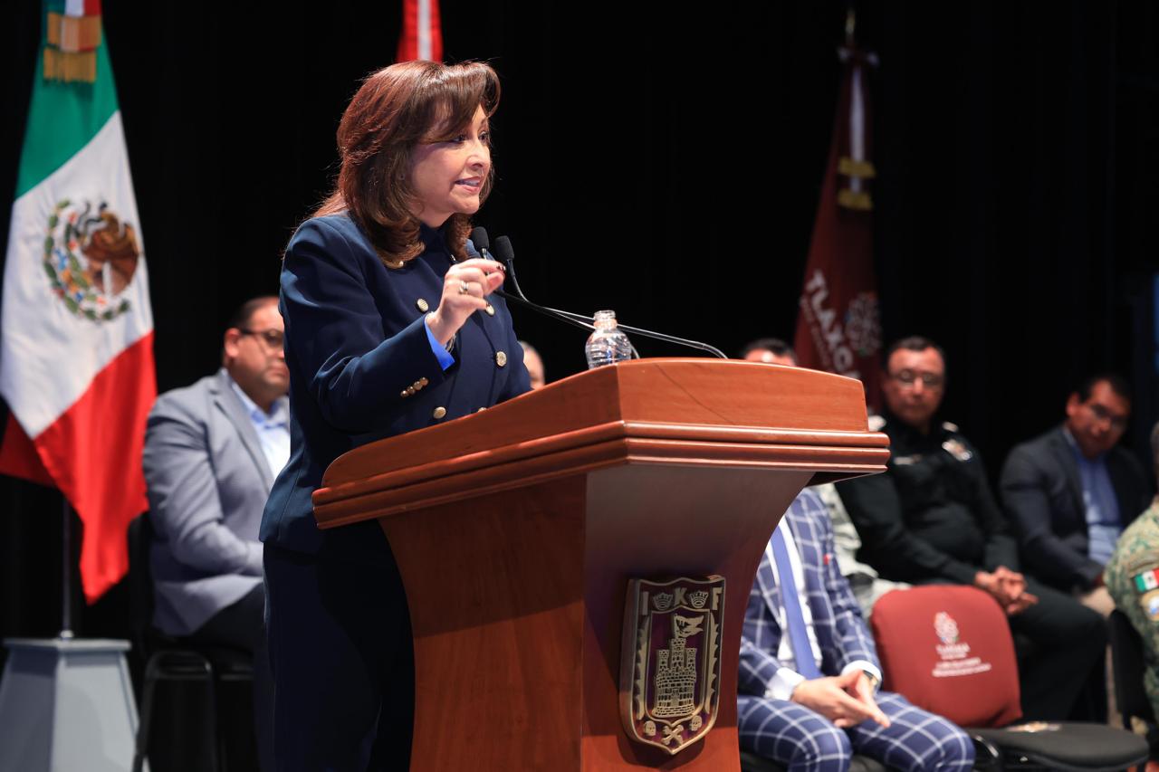 Presenta gobernadora informe de seguridad; resalta reducción de 24.21 por ciento en incidencia